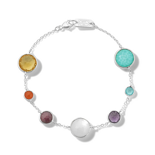 Ippolita Sterling Silver Multigemstone Lollipop 7-Stone Bracelet