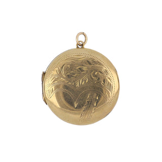 Victorian 9ct. Gold Back/Front Engraved Locket