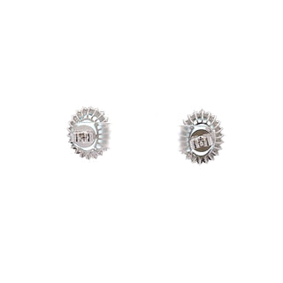 Tenenbaum Collection 18K White Gold Aquas Stud Earrings with Diamonds