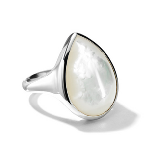 Ippolita Sterling Silver Mother Of Pearl Ondine Sculptured Teardrop Ring