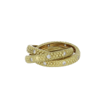 Judith Ripka 18K Gold Diamonds Cocktail Ring