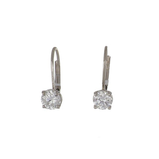 Tenenbaum Workshop White 14K Gold Diamonds Drop Earrings