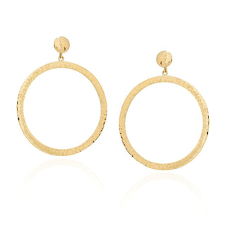 L. Klein 18K Gold Drop Earrings