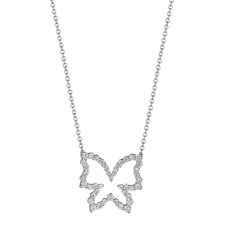 Verragio 18K White Gold Diamond Pendant Necklace