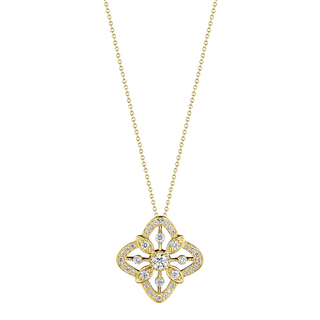 Verragio 18K Gold Diamond Pendant Necklace