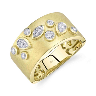 Shy Creation 14K Gold Diamonds Cocktail Ring