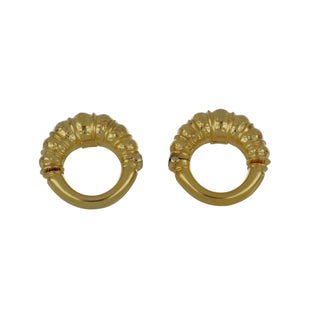 1990s LaLaounis 18K Gold Hoop Earrings