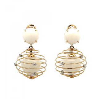 Tenenbaum Collection 18K Gold Quartz Drop Earrings with Quartz