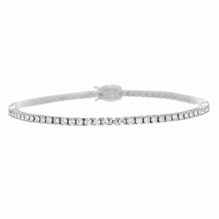 Tenenbaum Collection 18K White Gold Diamonds Line Bracelet