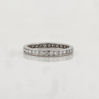 2000s Tiffany & Co. Platinum Round Brilliant-Cut Diamonds Eternity Band