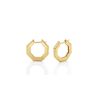 Michael M 14K Gold Hoop Earrings