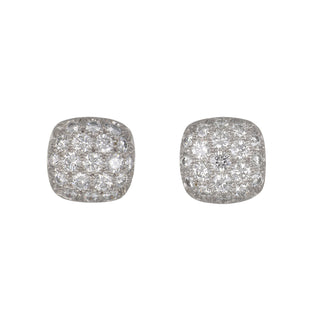 Tenenbaum Workshop Platinum Diamond Cluster Stud Earrings