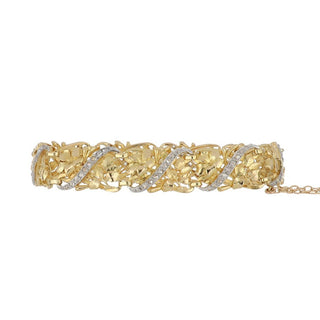 Victorian Gold & Platinum Diamond Line Bracelet