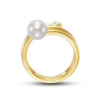 Mastoloni 18K Gold Freshwater Pearl Wrap Ring