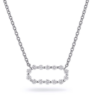 Michael M White 14K Gold Diamond Pendant Necklace