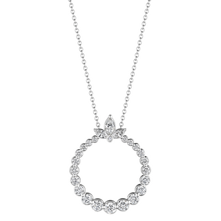 Verragio 18K White Gold Diamonds Pendant Necklace