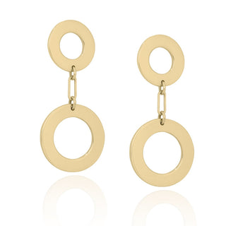 L. Klein 18K Gold Drop Earrings