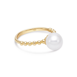 Mastoloni 14K Gold Freshwater Pearl Bead Ring