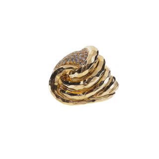 Henry Dunay 18K Gold Diamonds Cluster Ring