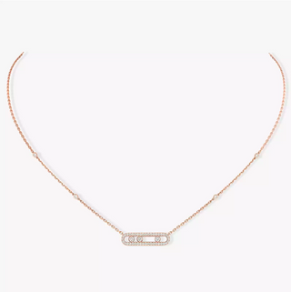 Messika 18K Rose Gold Diamonds Station Necklace