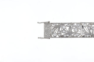 Platinum Diamonds Plaque Bracelet