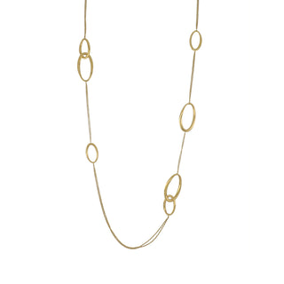 Antonio Papini 18K Gold Station Necklace