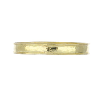 Modern Signed 18K Gold Bangle Bracelet