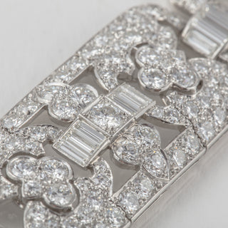 White Platinum Diamonds Link Bracelet