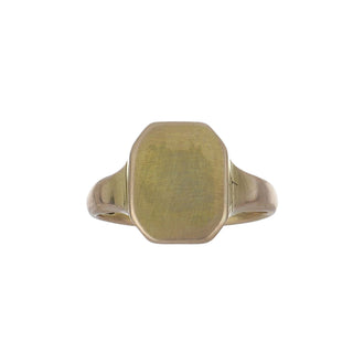 Art Deco 9K Gold Oval Signet Ring