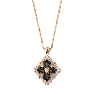 Buccellati 18K Rose Gold Diamonds Pendant Necklace