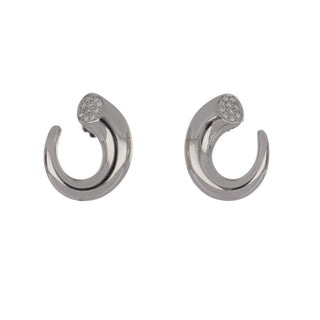 Antonio Papini 18K White Gold Diamond Earrings