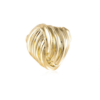 Vintage Henry Dunay 18K Gold Swirl Ring