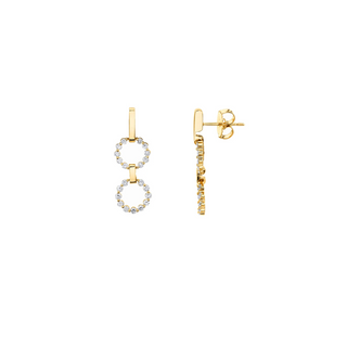 Michael M 14K Gold Diamond Drop Earrings