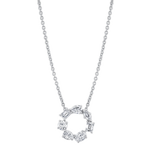 Load image into Gallery viewer, Michael M White 18K Gold Various Shapes Cut Diamond Pendant Necklace
