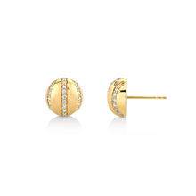 Load image into Gallery viewer, Michael M Yellow 14K Gold Round Cut Diamond Stud Earrings
