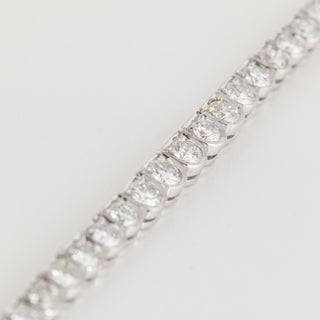 Vintage/Estate White Platinum Diamonds Riviere Necklace