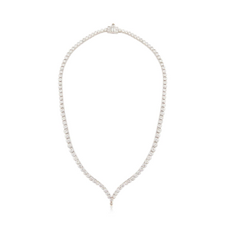 Vintage/Estate White Platinum Diamonds Riviere Necklace