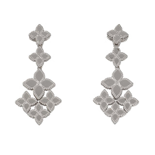 2020 Roberto Coin 18K White Gold Multi Drop Earrings