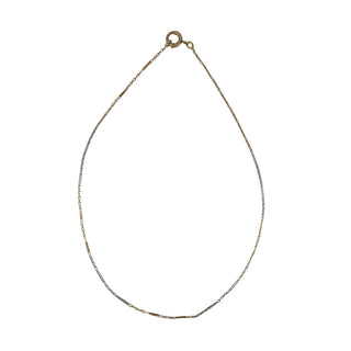 Vintage Gold & Platinum Link Necklace