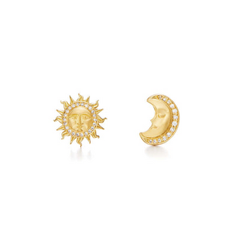 Temple St Clair 18K Gold Diamond Stud Earrings