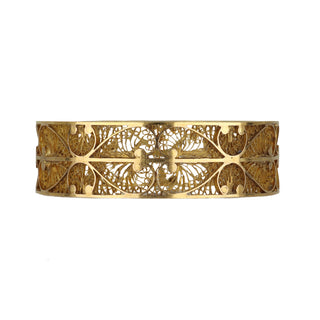 Edwardian 22K Gold Cannetille Bangle Bracelet