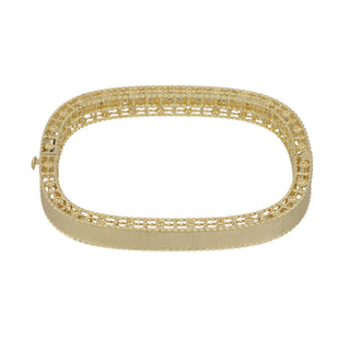 Estate Roberto Coin 18K Gold Diamond Bangle Bracelet