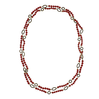 Aletto Brothers 18K Gold Coral Bead Necklace