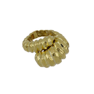 Vintage Henry Dunay 18K Gold Swirl Ring