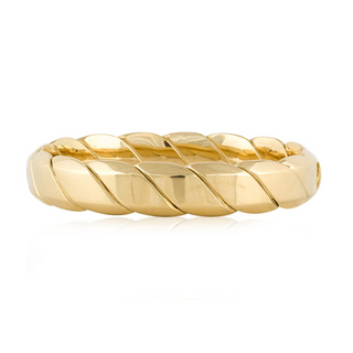 1990s 18K Gold Bangle Bracelet