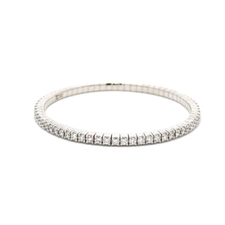 Antonio Papini 18K Gold Diamond Bangle Bracelet