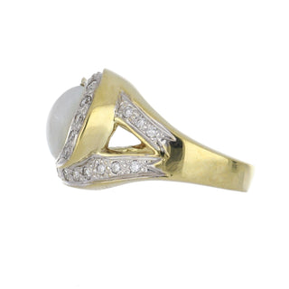 Vintage/Estate 18K Gold Cocktail Ring with Diamonds