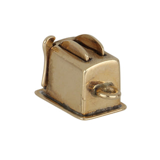 Mid-Century 14K Gold Toaster Charm