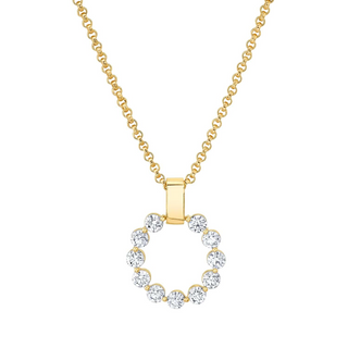 Michael M 14K Gold Diamond Pendant Necklace