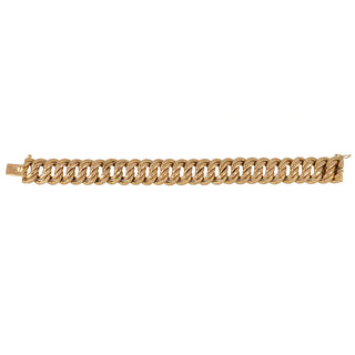 Victorian 18K Gold Curb Link Bracelet